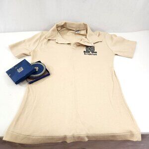 Royal Bank Coasters & T-Shirt LOT 1970s The Helpful Bank RBC Womens Medium Tiger